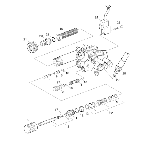 KÄRCHER Professional Ersatzteile Hochdruckreiniger Kaltwasser HD 855 SX-PLUS  EU 1.087-904.0 Zylinderkopf