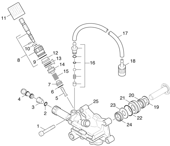 KÄRCHER Professional Ersatzteile Hochdruckreiniger Kaltwasser HD 2600 DK 1.194-122.0 Chemie