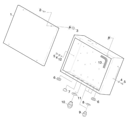 KÄRCHER Professional Ersatzteile Hochdruckreiniger Kaltwasser HD 2000 SUPER   EU 1.068-261.0 E-Geraeteschrank