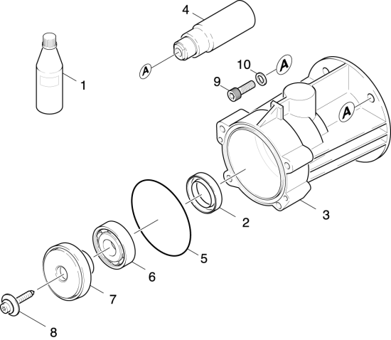 KÄRCHER Professional Ersatzteile Hochdruckreiniger Kaltwasser HD 2.6/26 P 1.575-106.0 Motor