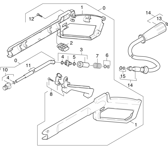 KÄRCHER Professional Ersatzteile Hochdruckreiniger Kaltwasser HD 655 S        EU 1.902-121.0 Handspritzpistole