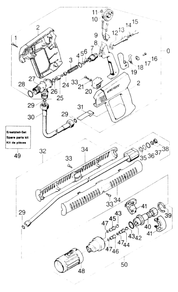 KÄRCHER Professional Ersatzteile Hochdruckreiniger Kaltwasser HD 1050 I       EU 1.720-811.0 Zubehoer