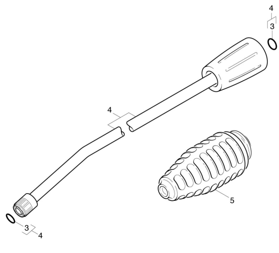 KÄRCHER Ersatzteile Hochdruckreiniger K 855 HSL-PLUS *EU 1.185-113.0-B Strahlrohr