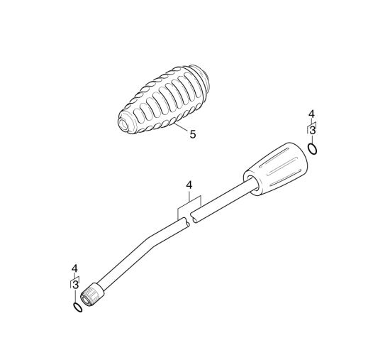 KÄRCHER Professional Ersatzteile Hochdruckreiniger Kaltwasser HD 650 SX       EU 1.150-201.0 Strahlrohr