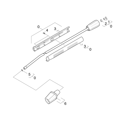 KÄRCHER Professional Ersatzteile Hochdruckreiniger Kaltwasser HD 901 B      EU 1.810-995.0 Strahlrohr