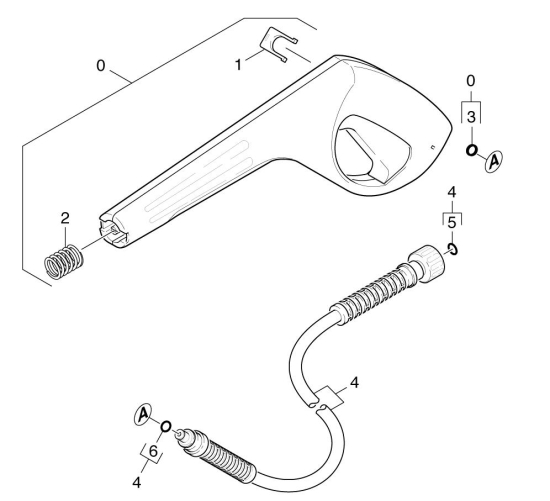 KÄRCHER Ersatzteile Hochdruckreiniger K 2.04 WB *EU 1.671-193.0-B Handspritzpistole