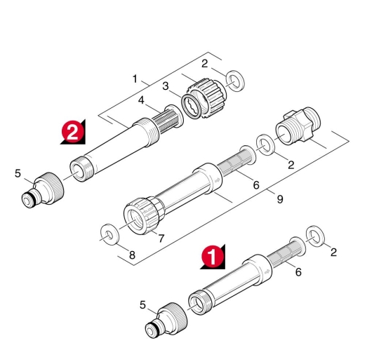 KÄRCHER Ersatzteile Hochdruckreiniger K 750MX-PL RWB*EUR 1.275-204.0-B Wasserfilter