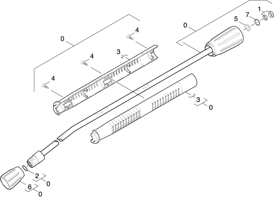 KÄRCHER Professional Ersatzteile Hochdruckreiniger Kaltwasser HD 600          EU 1.284-101.0 Strahlrohr