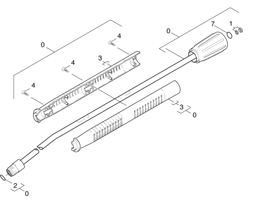 KÄRCHER Professional Ersatzteile Hochdruckreiniger Kaltwasser HD 715 ST   EU II 1.151-502.0 Strahlrohr