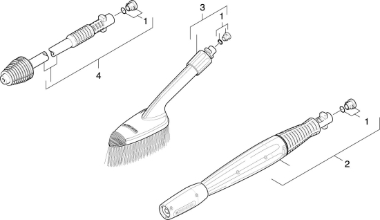 KÄRCHER Ersatzteile Hochdruckreiniger K 7.80M-WB *EU 1.398-100.0-B Strahlrohr