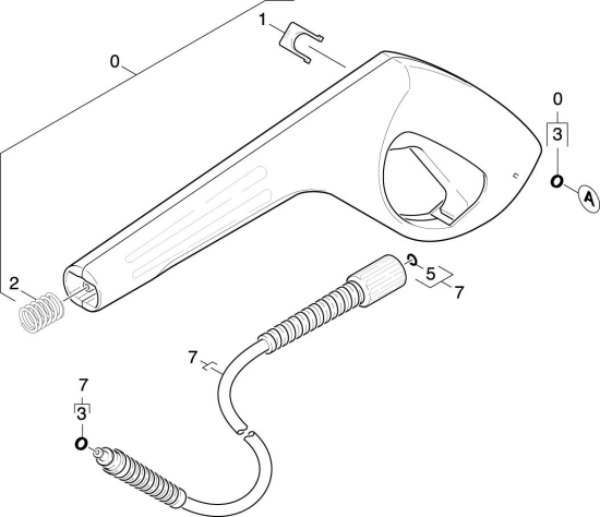 KÄRCHER Ersatzteile Hochdruckreiniger K 502M-4F-WB *EU 1.069-938.0-B Handspritzpistole