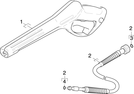 KÄRCHER Ersatzteile Hochdruckreiniger BHR 114 *EU 1.601-101.0-B Handspritzpistole