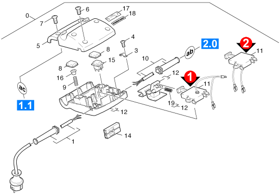 KÄRCHER Professional Ersatzteile Bodenreiniger BR VS 400-PA-3L EU 1.139-103.0 Steuerung