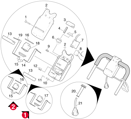 KÄRCHER Professional Ersatzteile Bodenreiniger GANSOW 10 K 40 DK 1.926-801.0 Schaltkasten