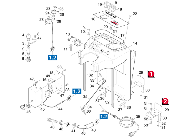 KÄRCHER Professional Ersatzteile Spruehextraktion Puzzi 400 E     EU 1.101-301.0 Geraet Einzelteile