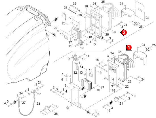 KÄRCHER Professional Ersatzteile Bodenreiniger BR 750 BAT      EU 1.259-101.0 Elektrik