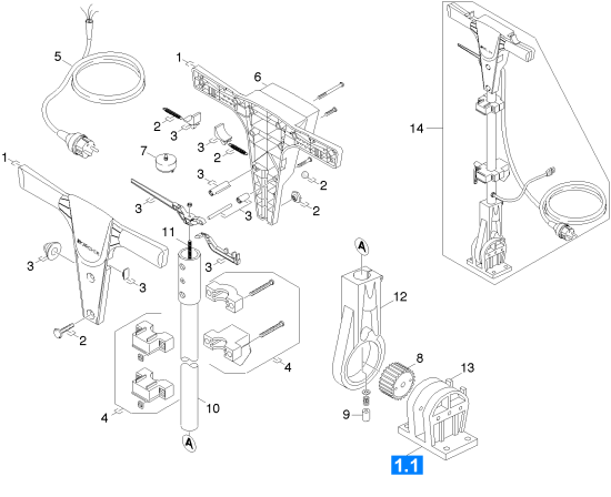 KÄRCHER Professional Ersatzteile Bodenreiniger BDP 43/410 C    EU 1.291-204.0 Schubbuegel