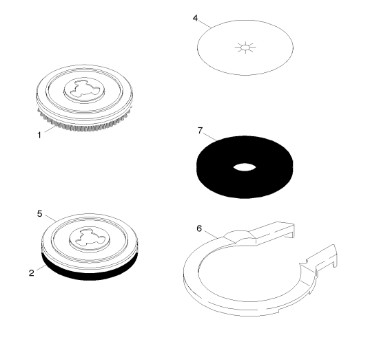 KÄRCHER Professional Ersatzteile Bodenreiniger BDP 43/410 C    EU 1.291-204.0 Pads