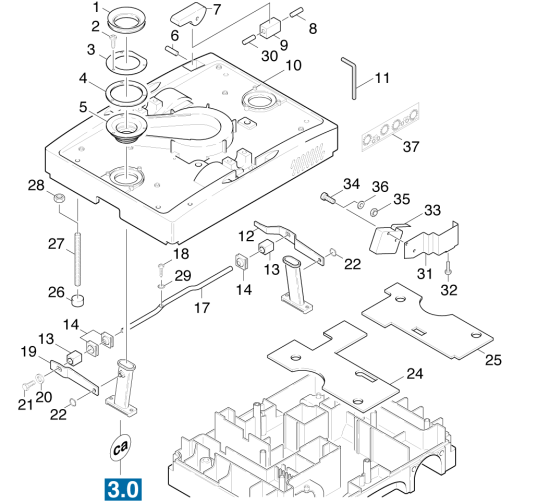 KÄRCHER Professional Ersatzteile Bodenreiniger GANSOW 10 K 40 DK 1.926-801.0 Einzelteile
