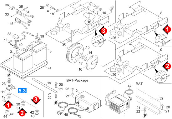 KÄRCHER Professional Ersatzteile Bodenreiniger BD-530 PACKAGE 1.127-351.0 Fahrgestell