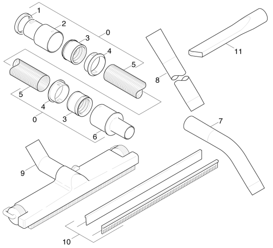 KÄRCHER Professional Ersatzteile Sauger NT 702 I        EU 1.036-901.0 Zubehoer Teil  I