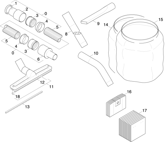 KÄRCHER Professional Ersatzteile Sauger DeLaval 220   EU 1.937-903.0 Zubehoer