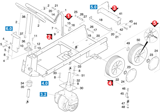 KÄRCHER Professional Ersatzteile Bodenreiniger BD TRIKE PACK   EU 1.161-104.0 Fahrwerk