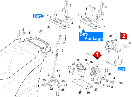 KÄRCHER Professional Ersatzteile Bodenreiniger BR 530 BAT     EU 1.127-161.0 Instrumententafel BR 530 BAT