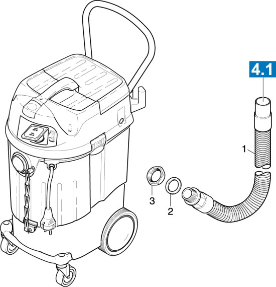 KÄRCHER Professional Ersatzteile Sauger NT 611 Eco KF   EU 1.146-600.0 Ablassschlauch