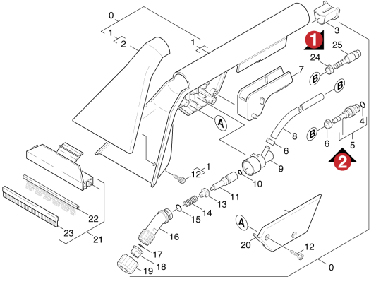 KÄRCHER Professional Ersatzteile Spruehextraktion WINNER PE       EU 1.100-522.0 Handduese