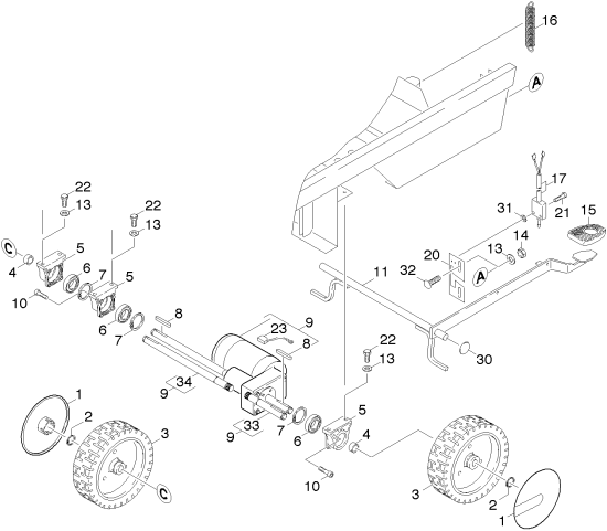 KÄRCHER Professional Ersatzteile Bodenreiniger BD 700 BAT -PACKAGE 1.990-203.0 Antrieb