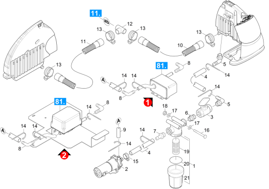 KÄRCHER Professional Ersatzteile Bodenreiniger BR 120/250 R I Bp Pack 1.480-324.0 Pumpe