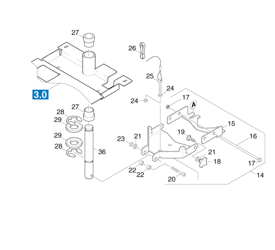 KÄRCHER Professional Ersatzteile Bodenreiniger BD 550          EU 1.067-141.0 Halterung Saugbalken