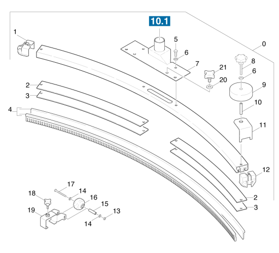 KÄRCHER Professional Ersatzteile Bodenreiniger BR 900 BAT 1.062-121.0 Saugbalken