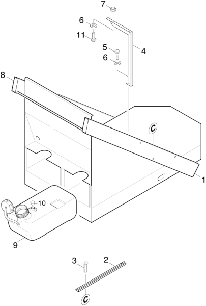 KÄRCHER Professional Ersatzteile Hochdruckreiniger Heisswasser HDS 3000 ST    EU 1.991-115.0 Grundrahmen