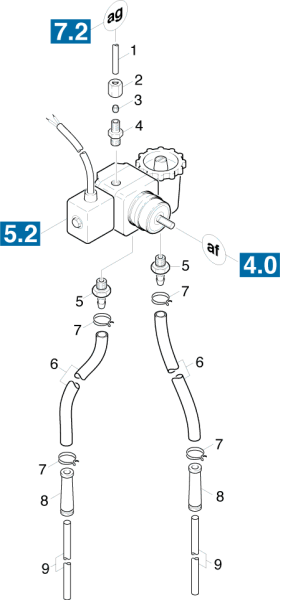 KÄRCHER Professional Ersatzteile Hochdruckreiniger Heisswasser HDS 3000        EU 1.991-111.0 Brennstoffsystem