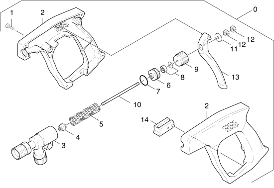 KÄRCHER Professional Ersatzteile Hochdruckreiniger Heisswasser HDS 3000        EU 1.991-111.0 Handspritzpistole