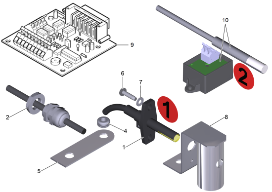 KÄRCHER Professional Ersatzteile Hochdruckreiniger Heisswasser 2700 SUPER      EU 1.025-882.0 ABS Flammenueberwachung