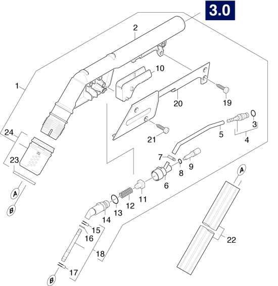 KÄRCHER Professional Ersatzteile Bodenreiniger BR 120/250 R I Bp Pack 1.480-324.0 ABS Duese