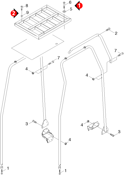 KÄRCHER Professional Ersatzteile Bodenreiniger ABS Schutzdach Schutzdach 2.640-185.0