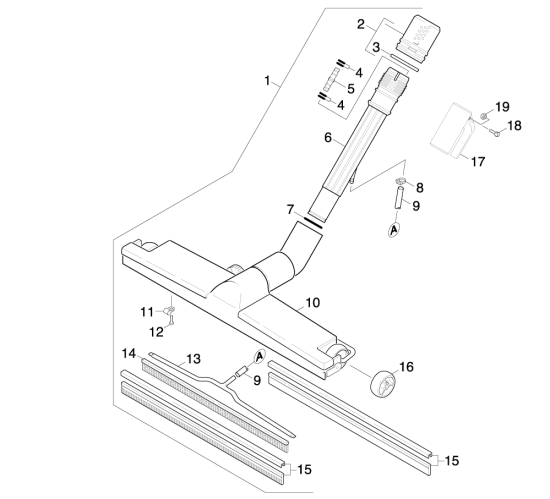 KÄRCHER Professional Ersatzteile Bodenreiniger BR 120/250 R I Bp Pack 1.480-324.0 ABS Bodenduese