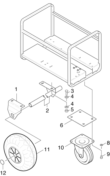 KÄRCHER Professional Ersatzteile Hochdruckreiniger Kaltwasser ABS Raeder 2.637-820.0 ABS Raeder