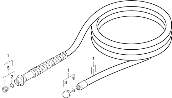 KÄRCHER Ersatzteile Hochdruckreiniger ETL K3 *EU (RV) (5.974-476.0) 1.676-000.0-BB Rohrreinigungsschlauch