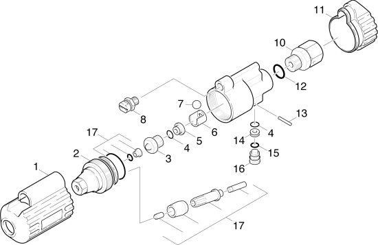 KÄRCHER Professional Ersatzteile Hochdruckreiniger Kaltwasser Rotorduese umschaltbar RM 07/08 4.763-952.0 Rotorduese