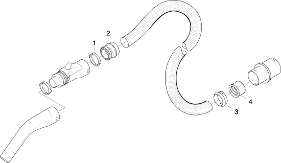 KÄRCHER Professional Ersatzteile Sauger NT 40/1 Tact Te EU 1.184-865.0 ABS Schlauchkupplung