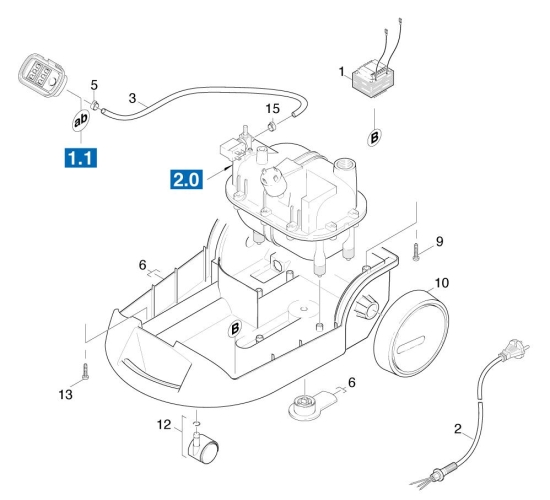 KÄRCHER Ersatzteile Dampfreiniger K 1401PLUS -M.BE*DE 1.058-803.0 Geraet Unterteil