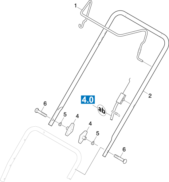 KÄRCHER Professional Ersatzteile Schneefraesen STH 953 W  Schubbuegel  VERS2 1.332-101.0