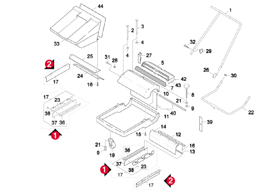 KÄRCHER Professional Ersatzteile Kehrmaschinen KM 700 Muellbehaelter 1.917-110.0