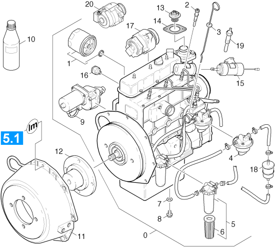 KÄRCHER Professional Ersatzteile Kehrmaschinen KMR 1700 D      EU  Motor Einzelteile