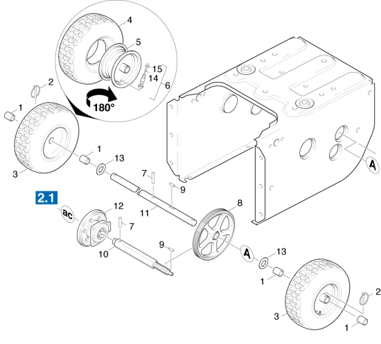 KÄRCHER Professional Ersatzteile Schneefraesen STH 8.66 W  Antrieb 1.335-201.0